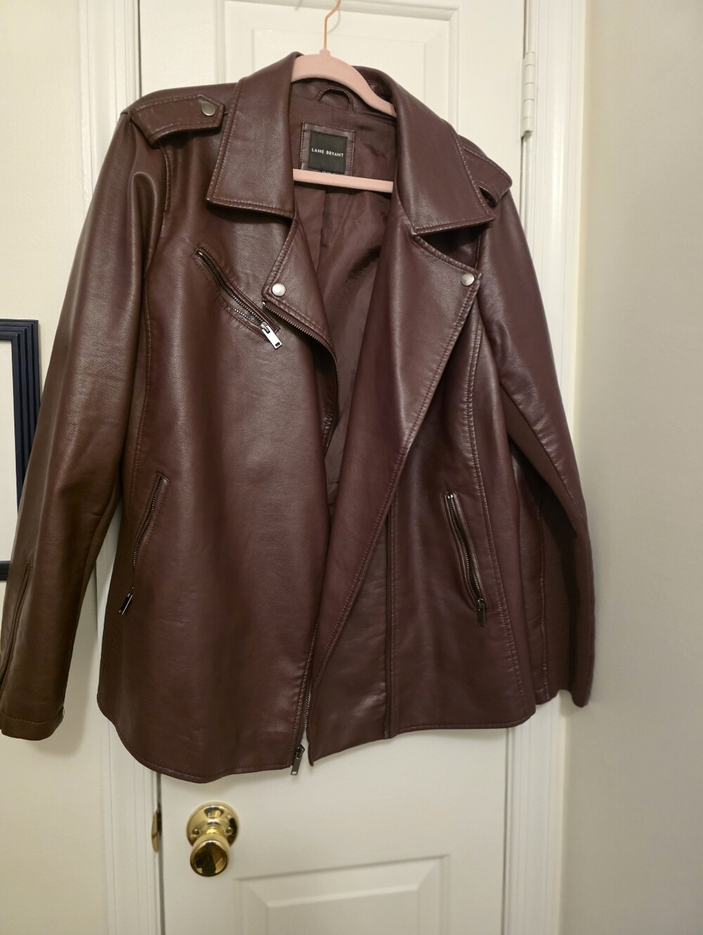 Purple Leather Lane Bryant Jacket Size 20